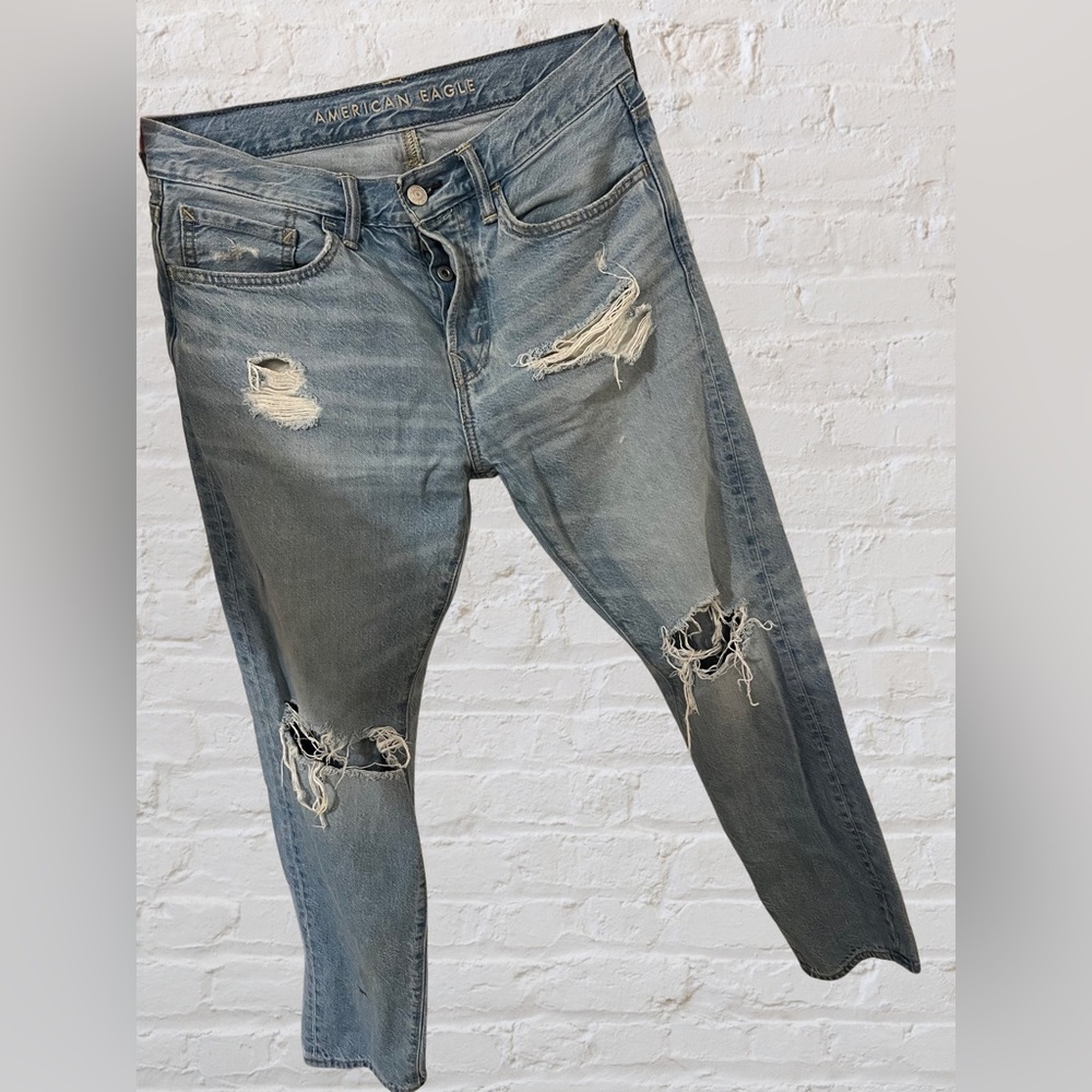 American Eagle - AE x The Jeans Redesign, Ripped Athletic Fit Jean